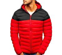 2024 Abrigo con capucha Hombre Invierno Chaquetas de Algodón Acolchado Chaqueta cremallera Casual Moda Deportiva Jacket outwear Sudadera plumas caliente Cazadoras Calor Grueso Parka Color Sólido