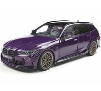 2024 BMW M3 Touring con Piezas de Rendimiento Morado Perlado Metalizado 1:18 Sol