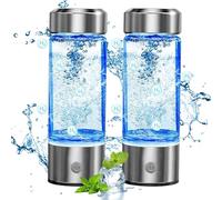 2024 Botella de Agua Hidrógeno, Generador Portátil Recargable Botellas de Agua de Hidrógeno, Generador Botellas de Agua de Hidrógeno con Tecnología PEM SPE Rica - 2 Piezas