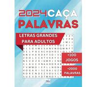 2024 Caça Palavras: Portuguese Puzzle Game - Letras Grandes | Livro em português com 100 Jogos & + de 2000 palavras | Grande Formato 21 x 29,7 cm | Passatempo - Tempos livres | MEV Games