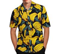 2024 Camisa de Manga Corta Hombre Camiseta Hawaiano Impresión Casual Playa Vacaciones Moda Cuello en V Botones Original T-Shirt Camisa Suelto Fiesta Tops tee Talla Grande
