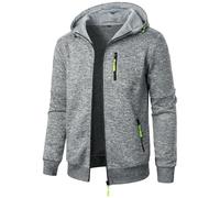 2024 Cárdigan de Hombre Cuello Alto Casuales Chaqueta Chaqueta de Punto para Hombre Grueso Sudaderas con Capucha Suéter de Punto Jerséis Cremallera Completa otoño Invierno Cardigan Carisma Abrigo