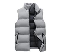 2024 Chaleco Acolchado Hombre Oferta Flash Del Dia,Sin Manga Chaqueta Acolchada Hombre Otoño e Invierno Espesado y Cálido Algodón Cazadora Calefactable Hombre Suave y Cómodo Chalecos Outwear Top