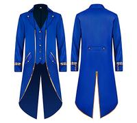2024 Chaqueta gótico steampunk de hombre vintage Halloween medieval para carnaval disfraz Medieval Steampunk para hombre disfraz de carnaval disfraz de esmoquin uniforme Abrigo cosplay Túnica