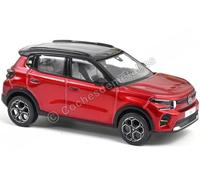 2024 Citroen C3 Rojo Elixir con techo Negro 1:43 Norev 155310