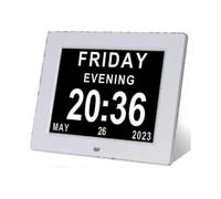 2024 Dementia Clock - Large Digital Calendar for Seniors