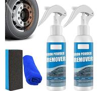 2024 Iron Powder Remover, Iron Powder Remover Spray, Car Rust Removal Spray, Rust Remover For Car, Multi Purpose Rust Remover Spray, For Tools, Metals (2 Pcs)