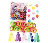 2024 - Juego de gomas para el pelo, coloridas y bonitas, horquillas para el pelo, varios colores, bandas elásticas para el pelo, para niñas y mujeres, bandas elásticas para el cabello para niñas y