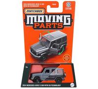 2024 Matchbox Moving Parts Mercedes-Benz G 580 con tecnología EQ (EQG) plata metálica 44/54 HVM77