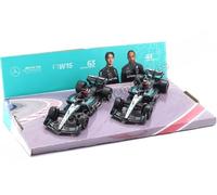 2024 Mercedes-AMG F1 W15 E Performance SET Nº44 Lewis Hamilton + Nº63 George Rus