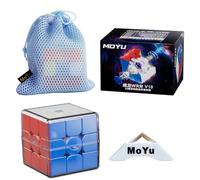2024 MoYu WeiLong V10 3x3x3 Speed Magic Puzzle Cube Stickerless MY8296 3x3 55.5mm Drehwürfel für Würfel Stand und Tasche MagLev 20 Ball-Core Magic Tuch Version