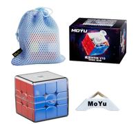 2024 MoYu WeiLong WRM V10 3x3x3 Magic Cloth M Version 3x3 55.5mm Speed Magic Puzzle Cube Stickerless MY8294 con soporte de cubo y bolsa