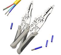 2024 New Arrival Multifunctional Wire Stripper Crimper Cable Cutter Plier, Wire Stripper Tool, Electrical Disconnect Pliers, Special Wire Stripper for Electrician (2PCS)