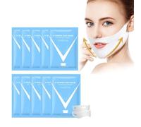 2024 New Bloskin Double Chin Mask Reusable, Bloskin Lifting Face Mask, Bloskin Double Chin Mask, V Line Lifting Mask for Jawline Shaping and Double Chin Reduction (10pcs)