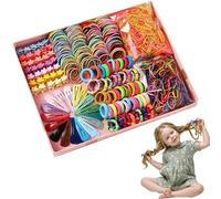 2024 New Colorful Cute Hair Ties Hair Clips Hairband Sets, Multicolor Soft Scrunchies Hair Ties Elastic Hair Bands Small Rubber Bands Elastic Ponytail Holders Mini Hair Accessories Set