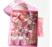 2024 New Colorful Cute Hair Ties Hair Clips Hairband Sets, Soft Scrunchies Hair Ties Elastic Hair Bands Small Rubber Bands Elastic Ponytail Holders for Girls Women (18PcsA)