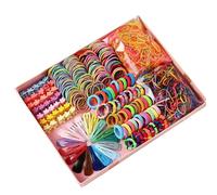 2024 New Colorful Cute Hair Ties Hair Clips Hairband Sets, Soft Scrunchies Hair Ties Elastic Hair Bands Small Rubber Bands Elastic Ponytail Holders for Girls Women (780PcsA)