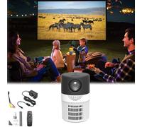 2024 New Cylinder Projector, Cylinder TV Projector, Cylinder Mini Projector with WiFi, 4k Projector Cylinder Ultra HD Projector, Portable Cylander TV Projector for Phone/TV/Laptop (1pcs,Black)