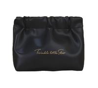 2024 New Eretinputc Makeup Bag Lijiali, Premium Makeup Bag, PU Leather Travel Makeup Bag, Large Capacity Multi Compartment Toiletry Cosmetic Bag for Women and Girls Gifts (S-Black)