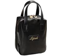 2024 New Eretinputc Makeup Bag Lijiali, Premium Makeup Bag, PU Leather Travel Makeup Bag, Large Capacity Multi Compartment Toiletry Cosmetic Bag for Women and Girls Gifts (Black)