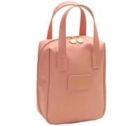 2024 New Eretinputc Makeup Bag, Premium Makeup Bag for Women and Girls, PU Leather Travel Makeup Bag, Large Capacity Toiletry Cosmetic Bag with Divider and Handle (Pink)