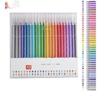 2024 New Glitter Gel Pens, Glitter Gel Pen Set for Coloring Books with Refills, Sparkling Ease Sparkly Colored & Neon Pens - for Kids Adult Coloring Books Drawing (#48)