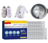 2024 New Multi-functional Bio-enzyme Cleaning Tablets, Japan Universal Stain Removal Cube, Kitchen All-Purpose Cleaning Powder, Household Enzyme Cleaner for Clothes, Cooktops (1box)