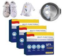 2024 New Multi-functional Bio-enzyme Cleaning Tablets, Japan Universal Stain Removal Cube, Kitchen All-Purpose Cleaning Powder, Household Enzyme Cleaner for Clothes, Cooktops (3box)