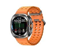 2024 New S7 JS Watch 7 Ultra 1:1 47mm Smartwatch AMOLED Screen Bluetooth Call IP68 Waterproof Mens Smart Watch for Android iOS (Orange)