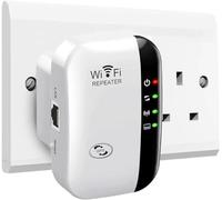 2024 Newest WiFi Extender, WiFi Booster, WiFi Repeater, Covers Up to 3000 Sq.ft and 45 Devices, Internet Booster - with Ethernet Port, Quick Setup, Home Wireless Signal Booster, UK Plug