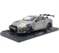 2024 Nissan GT-R (R35) Liberty Walk 2.0 Body Kit Gris Mate 1:18 Solido S1805815
