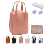 2024 Nueva Bolsa De Maquillaje Premium con Compartimentos, Bolsa De Maquillaje Eretinputc, Neceser De Viaje Multifuncional para Mujer (Pink)