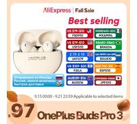 2024 nueva versión Global Oneplus Buds Pro 3 TWS auricular Bluetooth 50dB cancelación activa de ruido 43h duración de la batería para Oneplus 12 Blue add Case