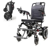 2024 NUEVAS Silla De Ruedas Electrica Motorizada Para Adulto,Sillas de ruedas motorizadas plegables súper ligeras con reposabrazos abatible hacia atrás y reposapiés abatible, para viajes (Size : 10A