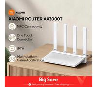2024 nuevo enrutador Original Xiaomi AX3000T 2,4 GHz 5GHz 1,3 GHz CPU 2X2 160MHz WAN LAN LED conexión NFC para juegos de oficina en casa Mi Xiaomi AX3000T