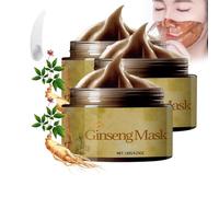 2024 Nuevo Mascarilla facial coreana de ginseng Peel Off Face Mask - Herbal Refining Peel-Off Facial Mask - Shrink Pores, Improve Skin Vitality - Skincare coreano, Cosméticos coreanos (3 piezas)