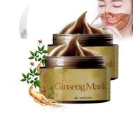 2024 Nuevo Mascarilla facial coreana de ginseng Peel Off Face Mask - Herbal Refining Peel-Off Facial Mask - Shrink Pores, Improve Skin Vitality - Skincare coreano, Cosméticos coreanos (2 piezas)