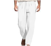 2024 Nuevo Pantalones Hombre Pantalones Largos Casuales Pantalones de Playa de Verano Pantalones Deportivo Pantalones Moda Color Sólido Moda Jogging Pantalon Sueltos y Ligeros