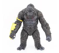 (2024 Oro B Cerrado) Figura de acción coleccionable de PVC de King Kong intrincado modelo A con boca abierta 2024