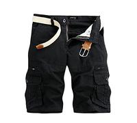 2024 Pantalones Corto Hombres Hombre Verano Shorts Pantalones Cortos de Senderismo Pantalones Cortos de Pantalones de Cinco Puntos Piernas Anchas Pantalones Cortos con Bolsillos Múltiples Shorts