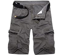 2024 Pantalones Corto Hombres Hombre Verano Shorts Pantalones Cortos de Senderismo Pantalones Cortos de Pantalones de Cinco Puntos Piernas Anchas Pantalones Cortos con Bolsillos Múltiples Shorts