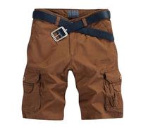 2024 Pantalones Cortos de para Hombre Corto de Trabajo Workwear Cargo Shorts Pantalones Cortos de Verano con Bolsillos Múltiples Pantalones Cortos de algodón Shorts Vintage Transpirables Sueltos