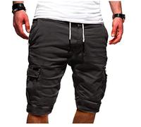 2024 Pantalones Cortos Hombre Verano Moda Casual Trabajo Pantalones Corta Pants Deporte Jogging Pantalon Fitness Chandal Hombre Pantalones de Trekking Playa Deportes al Aire Libre Moda con Bolsillos