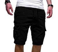 2024 Pantalones Cortos Hombre Verano Moda Casual Trabajo Pantalones Corta Pants Deporte Jogging Pantalon Fitness Chandal Hombre Pantalones de Trekking Playa Deportes al Aire Libre Moda con Bolsillos