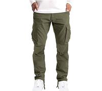 2024 Pantalones Hombre Pantalones de Trabajo de Trekking Primavera Verano Multibolsillos Suelto Deportivos Jogging cómodo Pants Al Aire Libre Moda Casual Baisc Senderismo Cordón