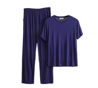2024 Pijama Hombre,Mis Pedidos Pijama Hombre Invierno Algodón Camiseta Manga Corta y Pantalones Largo Traje de Dos Piezas Conjunto de Pijamas para Hombre Suave y Ligero Pijamas Hombre Talla Grande