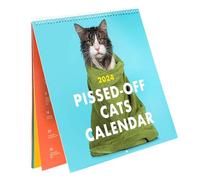2024 Pissed-Off Cats Calendar | Pissed-Off Cats Wall Calendar | Funny Cat Calendar | Wall Monthly Planner | Creative Calendar Cat Hanging Calendar For New Year, For Cat Lovers