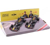 Burago Set 2 coches Red Bull SF-24 Sergio Pérez y Max Verstappen, Escala 1:43, Réplicas oficiales F1 temporada 2024, Cuerpo die-cast, Diseño fiel al original, Optimo para coleccionistas y fans (78510)