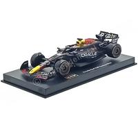 Bburago 1:43 2024 Race Oracle Red Bull RB20 con casco, Verstappen #1