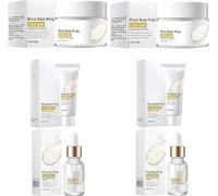 2024 Rice Raw Pulp Face Cream,Crema De Arroz Para Blanquear La Piel,Anti Aging Face Moisturizer Face Cream,White Rice Serum for Face, Deep Moisturizing Nourish Facial Serum (2 Pcs)